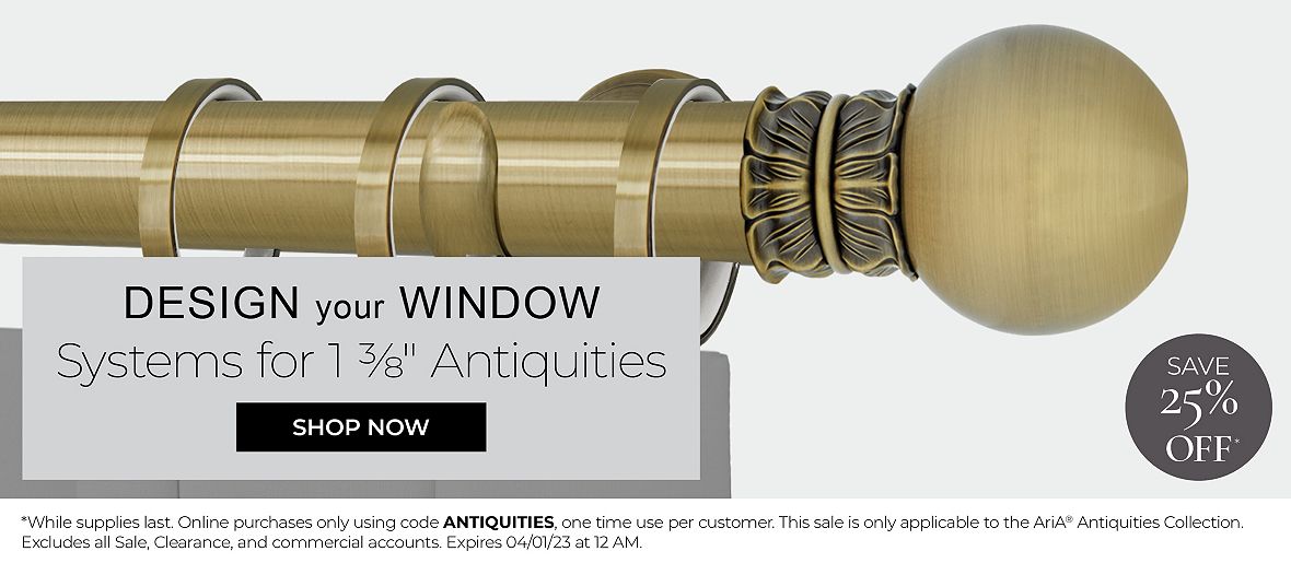 Design your Window systems for 1 3/8 Antiquities