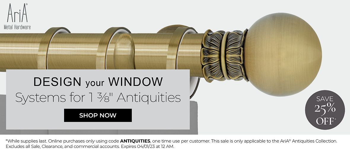 Design your Window systems for 1 3/8 Antiquities