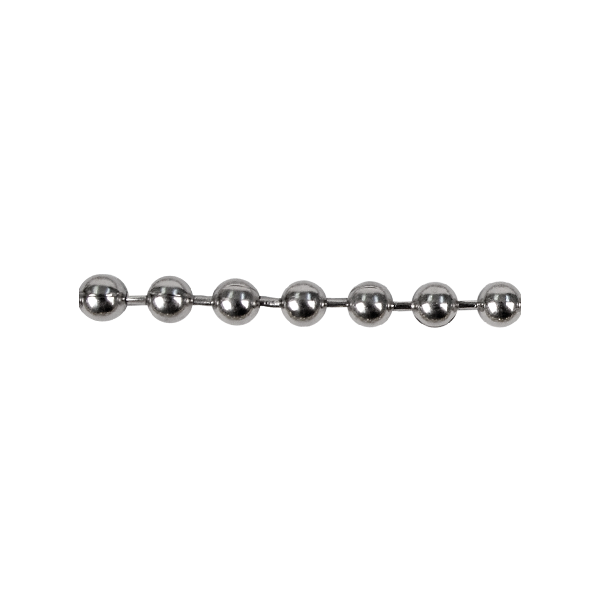 Metal Bead Chain #10, Nickel, 500