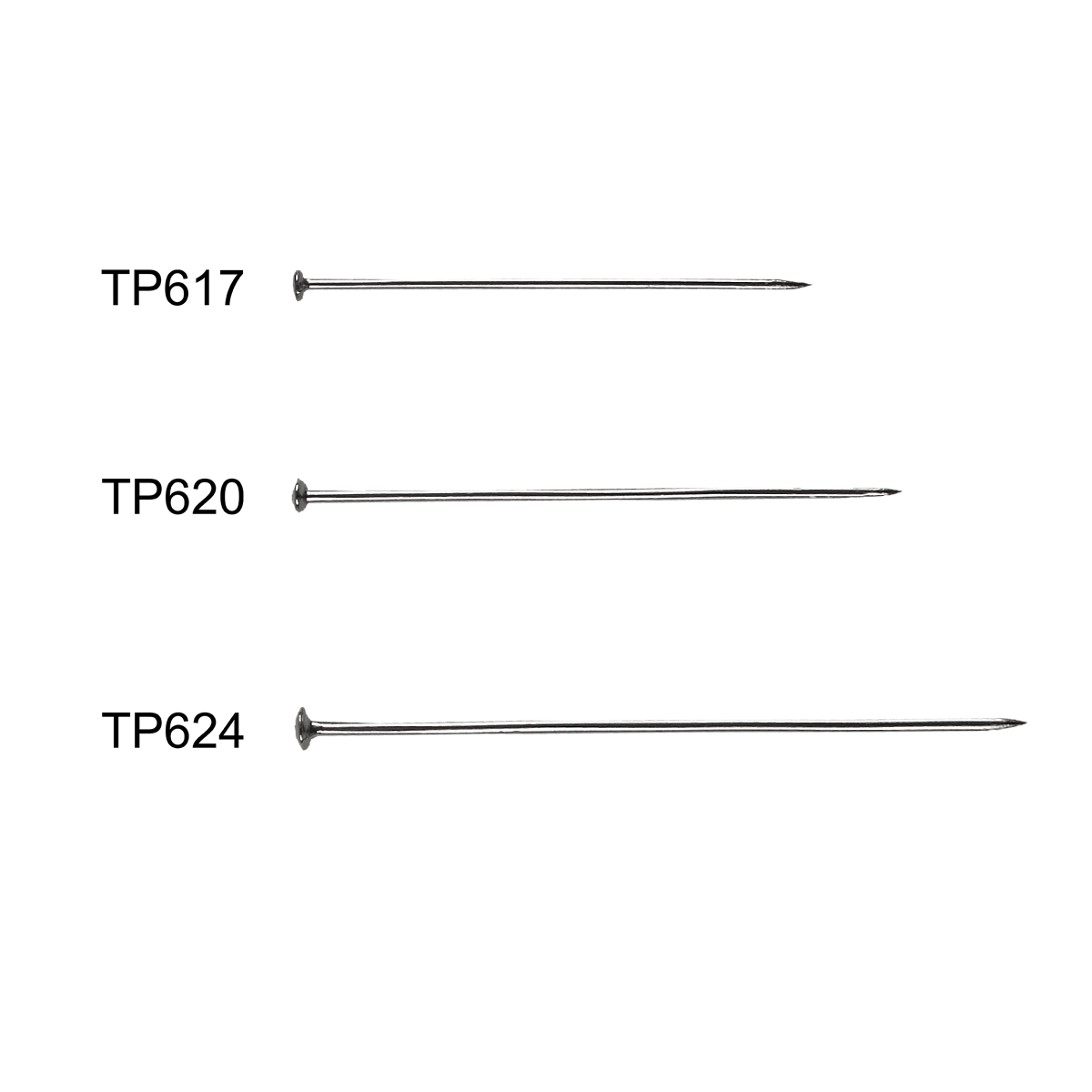 Metal Head Straight Pins - Notions