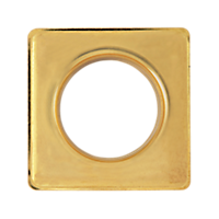 #12 Square Grommet, Brass