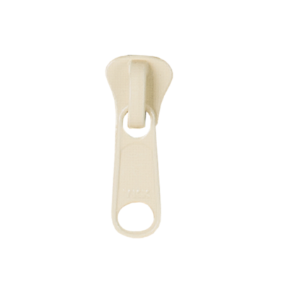 #5, Ivory, Molded Tooth Zipper Slides