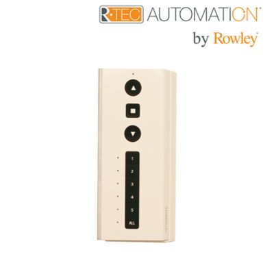 Automate Push5 Handheld Remote with Wall Mount, 5 Channel, White