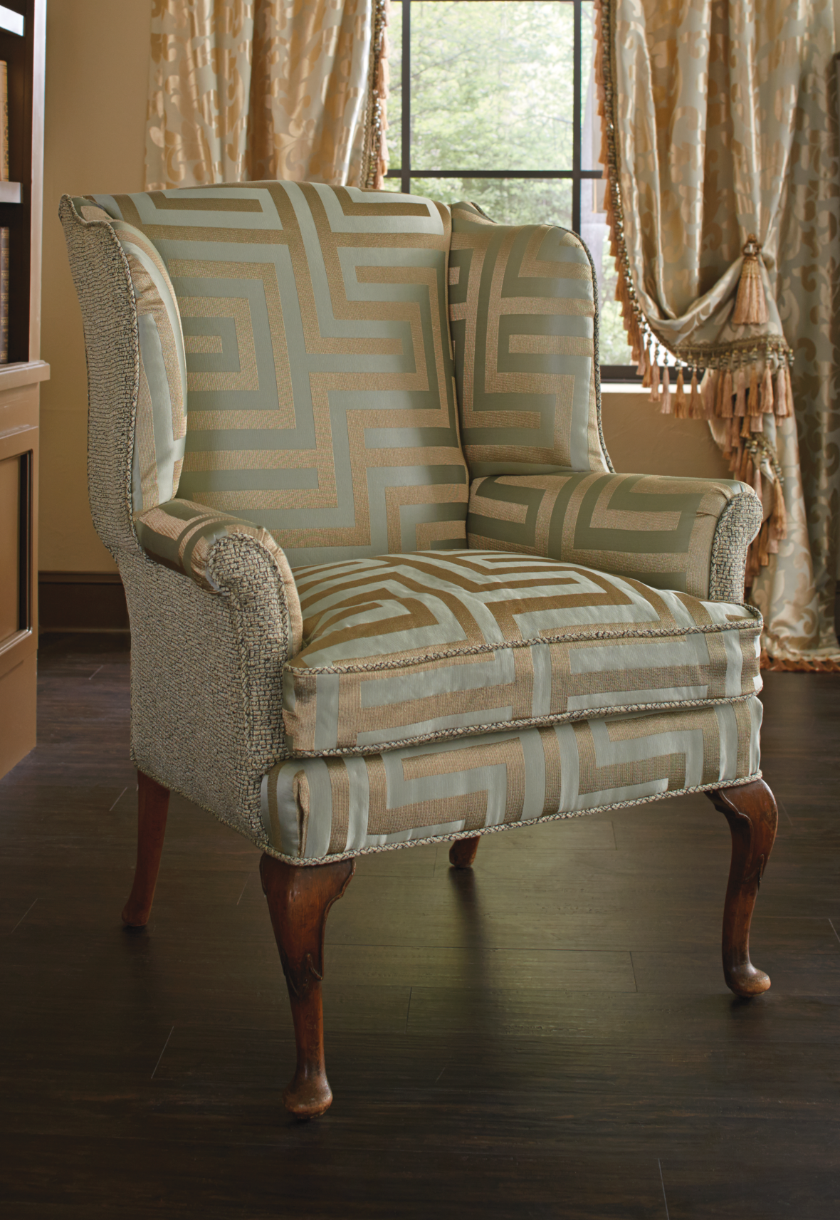 Classically Tailored Study - Wingback Chair