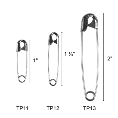 Safety Pins, 2 Black