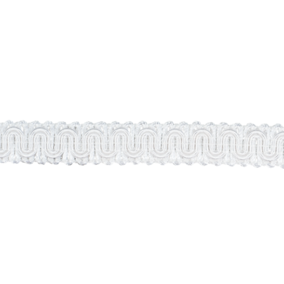 Scroll Gimp Trim - 144 Yard Roll, White | Rowley | Rowley