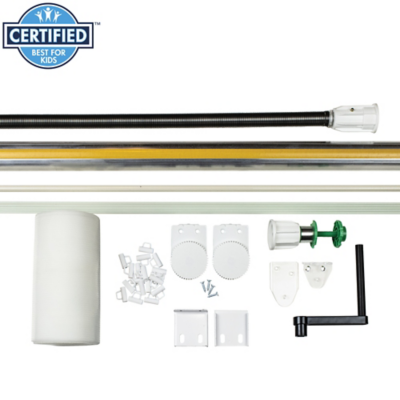 EZ Rise Cordless Roman Spring Shade with Lift Band Starter Kit