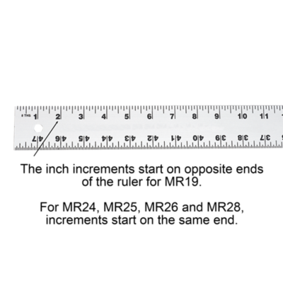 Primary Wood Ruler: 1/2 Increments
