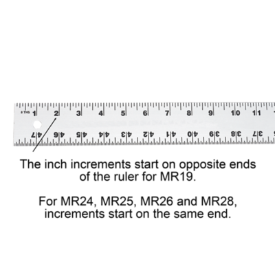 Aluminum Straight Edge Ruler by C.S. Osborne & Co. - No. 802