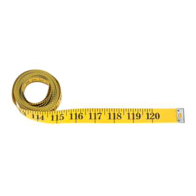 Fiberglass Tape Measure - 120 - Metric/Inches - Yellow