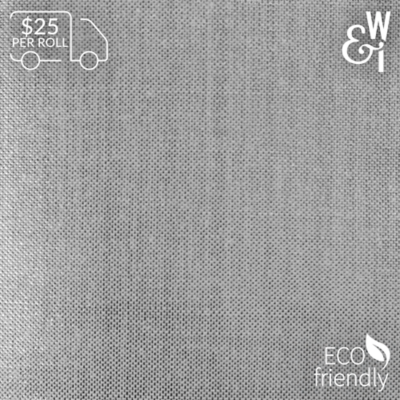 Whyte & Ivory ERII Blackout Lining, Silver/White, Full Roll