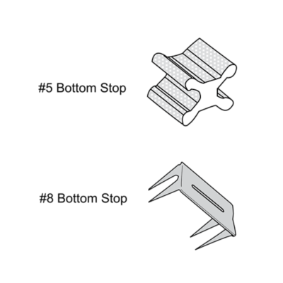 1 Set of Zipper Bottom Stops Replacement Zipper Stops Zipper Repairing Stops Zipper Tops Stops, Size: 0.5X1X1.6CM