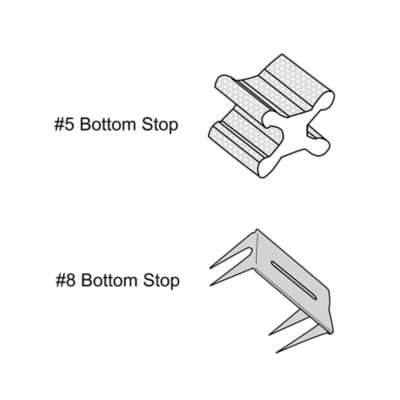 Zipper Bottom Stops - Notions